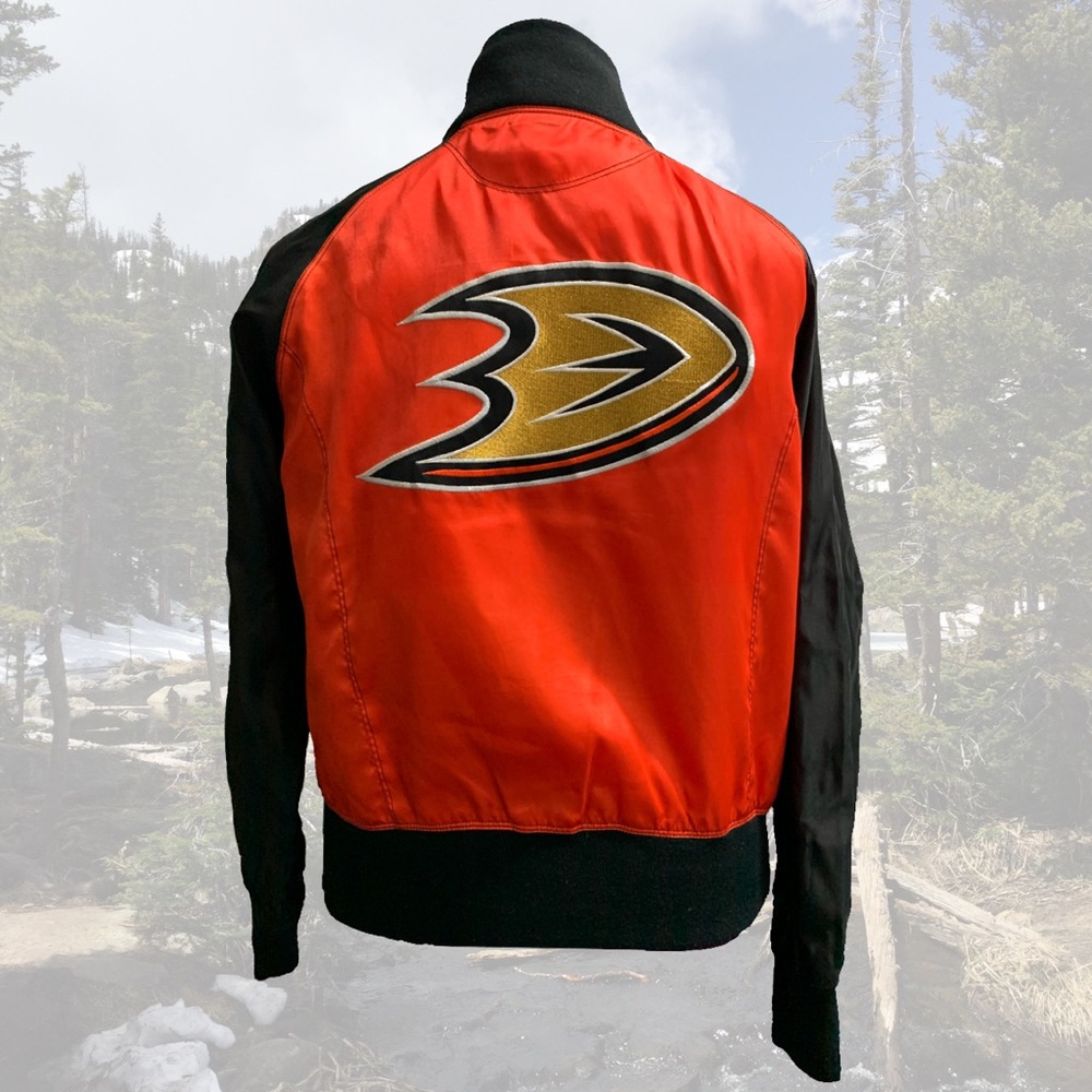 Official NHL Anaheim Ducks Satin Bomber Jacket